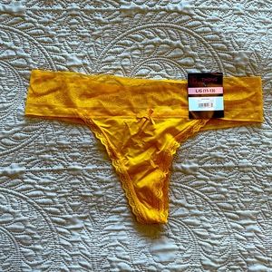 NWT Yellow No Boundaries Thong